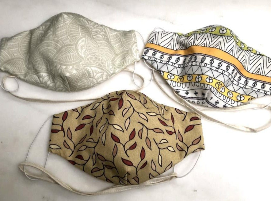 Limited Edition Prints Organic Cotton Face Mask: Autumn 2020 - Dreamdesigns.ca