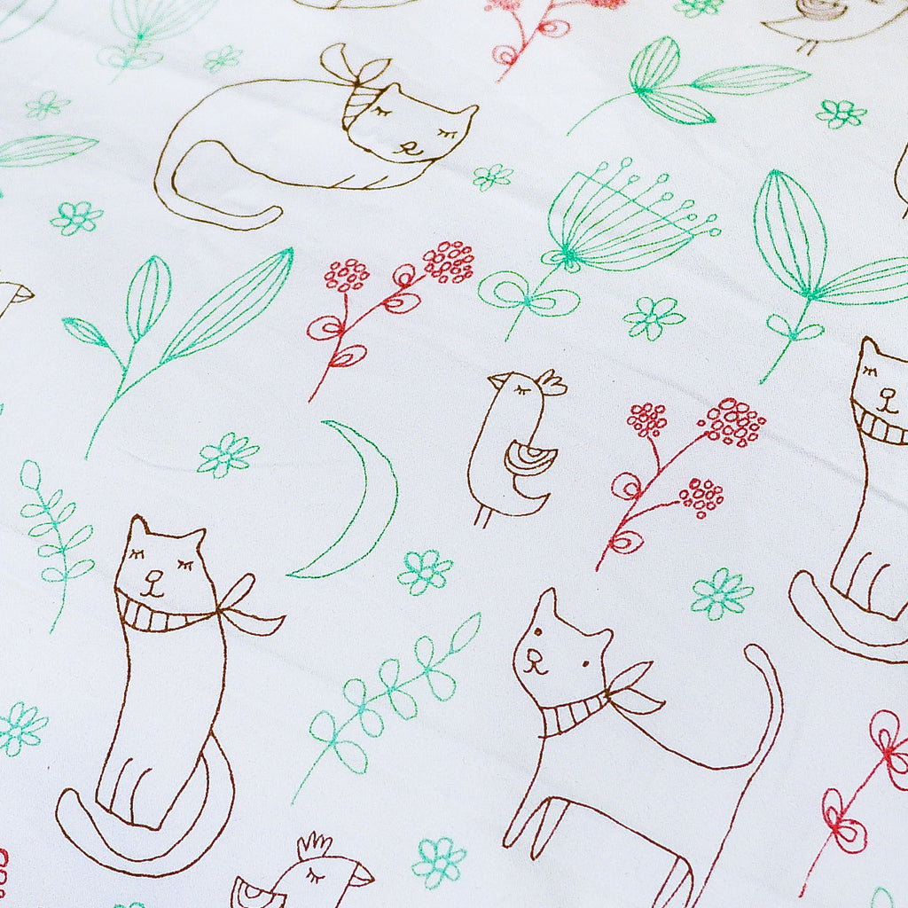 Organic Baby & Kids Bedding Collection "Garden Cats" - Dreamdesigns.ca