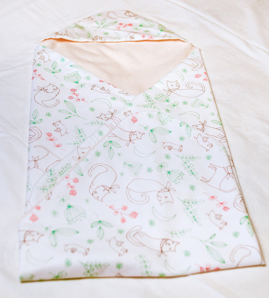 Organic Baby & Kids Bedding Collection "Garden Cats" - Dreamdesigns.ca