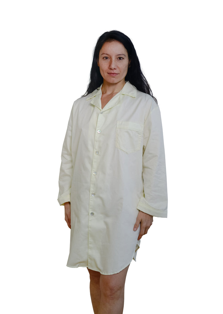 Organic Cotton Sateen Night Shirt - Dreamdesigns.ca