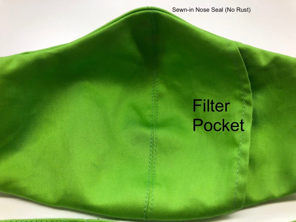 Contouring Organic Cotton Face Mask with Filter Pocket - Dreamdesigns.ca