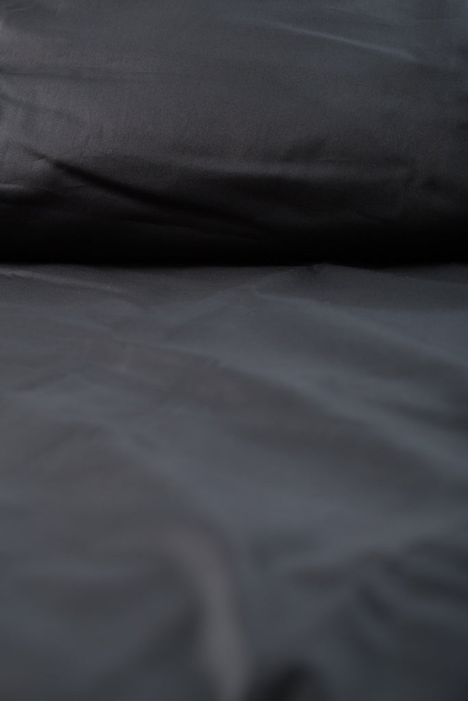"Coal" Organic Cotton Sateen Flat Sheet - Dreamdesigns.ca