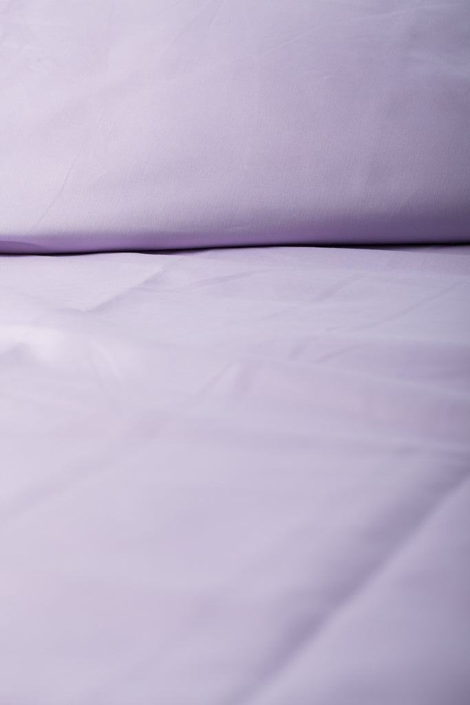 "Lilac" Organic Cotton Sateen Duvet Cover - Dreamdesigns.ca