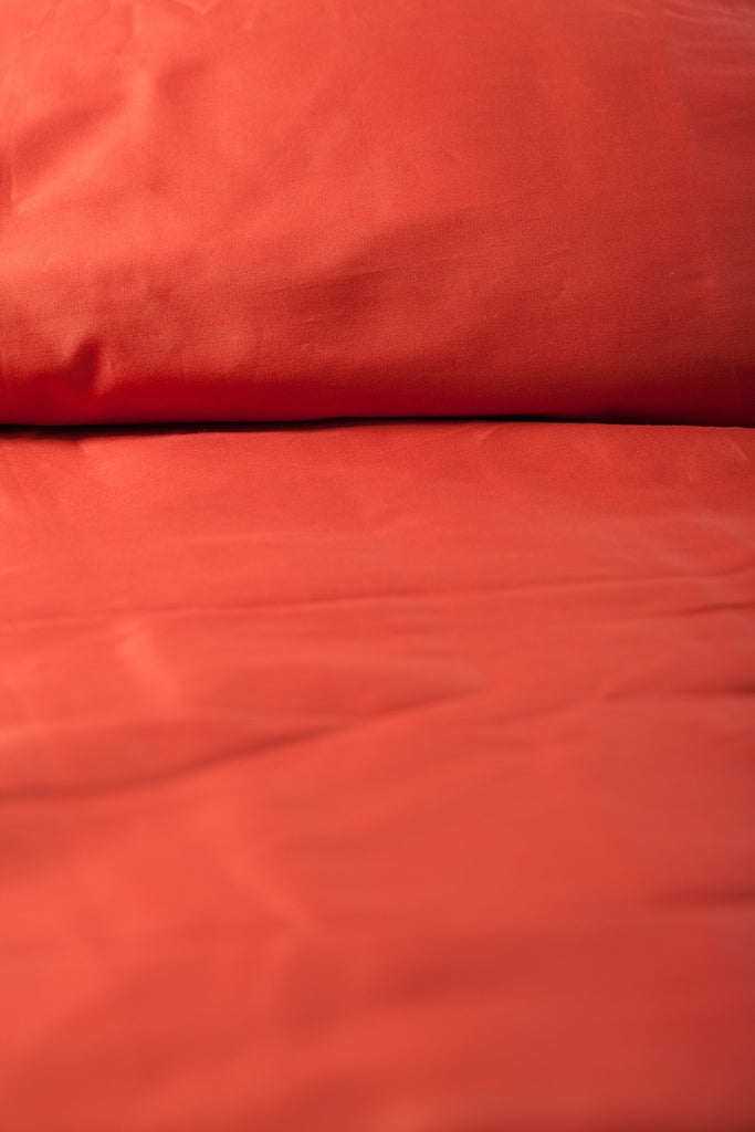 "Terra Cotta" Organic Cotton Sateen Pillow Shams - Dreamdesigns.ca