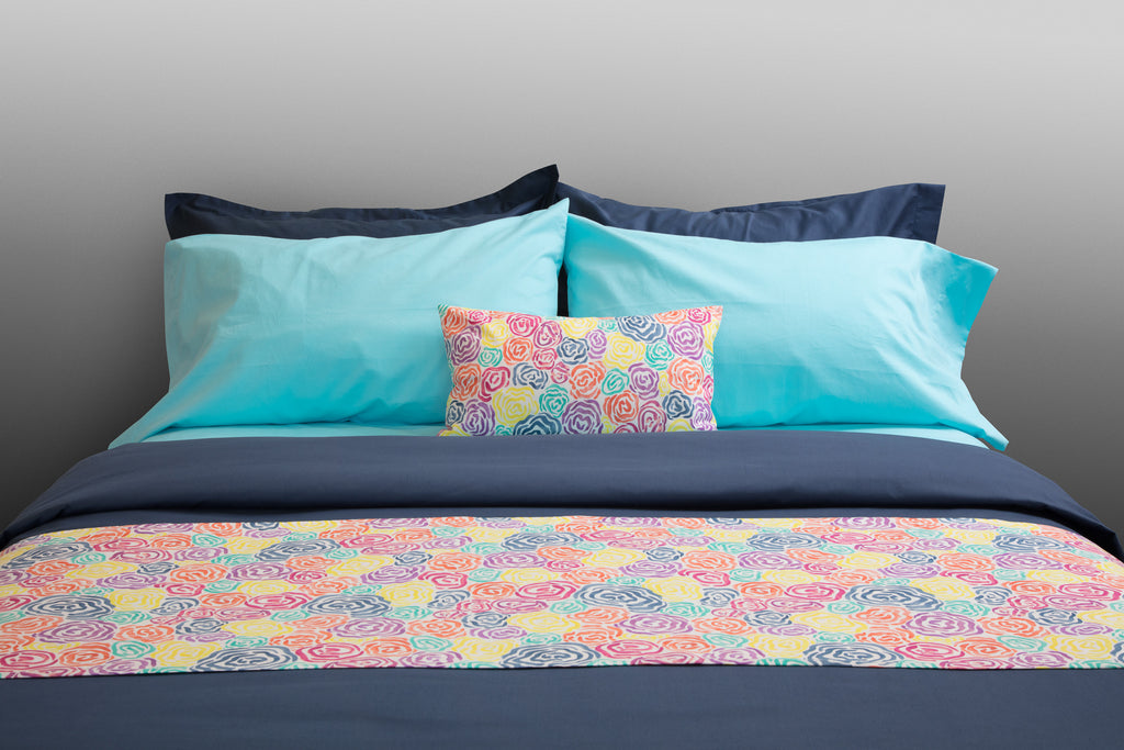 "Mariner" organic cotton sateen sheets & sets - Dreamdesigns.ca