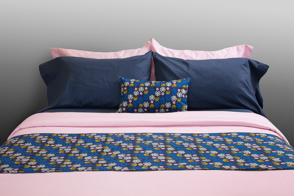 "Blush" organic cotton sateen pillow cases & shams - Dreamdesigns.ca