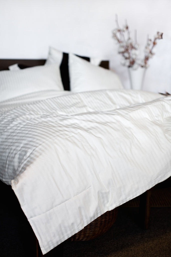 "Straw" Organic Cotton Sateen Duvet Cover - Dreamdesigns.ca