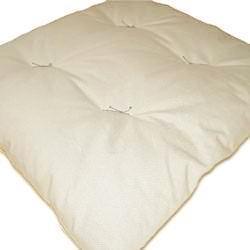Organic Rectangular Zabuton with Ties - Dreamdesigns.ca