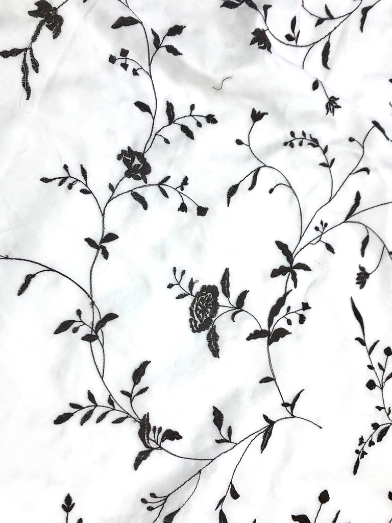 Organic Cotton Duvet Cover Set - Floral Embroidery - Dreamdesigns.ca