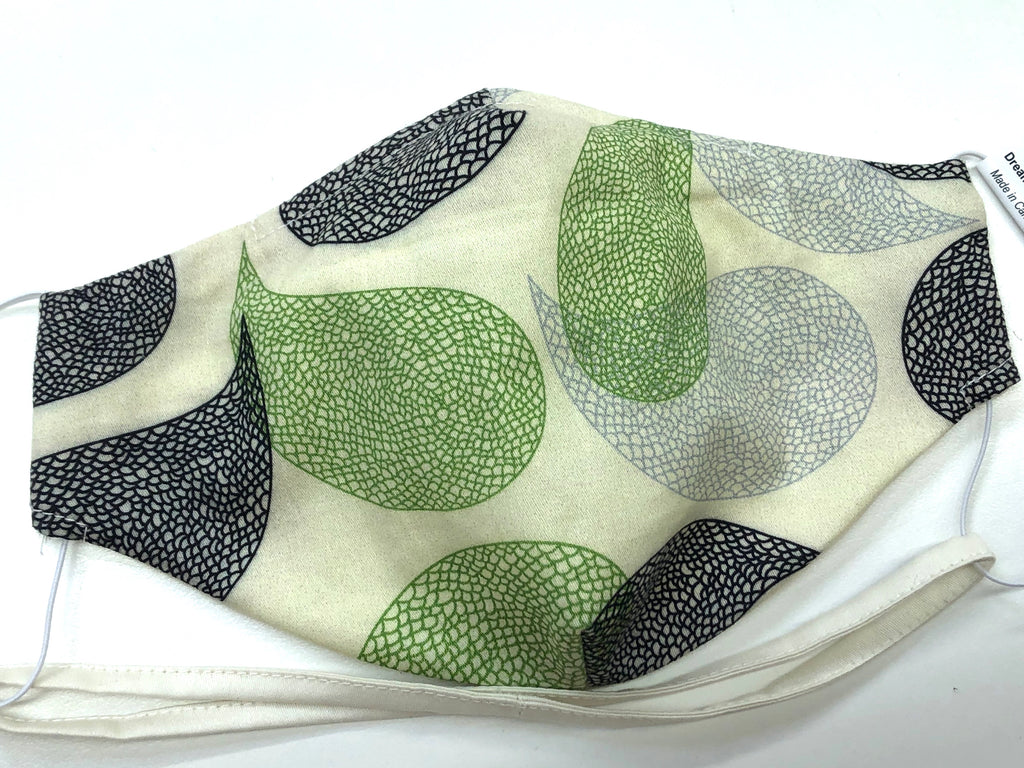 Limited Edition Prints Organic Cotton Face Mask: Intertwine - Dreamdesigns.ca